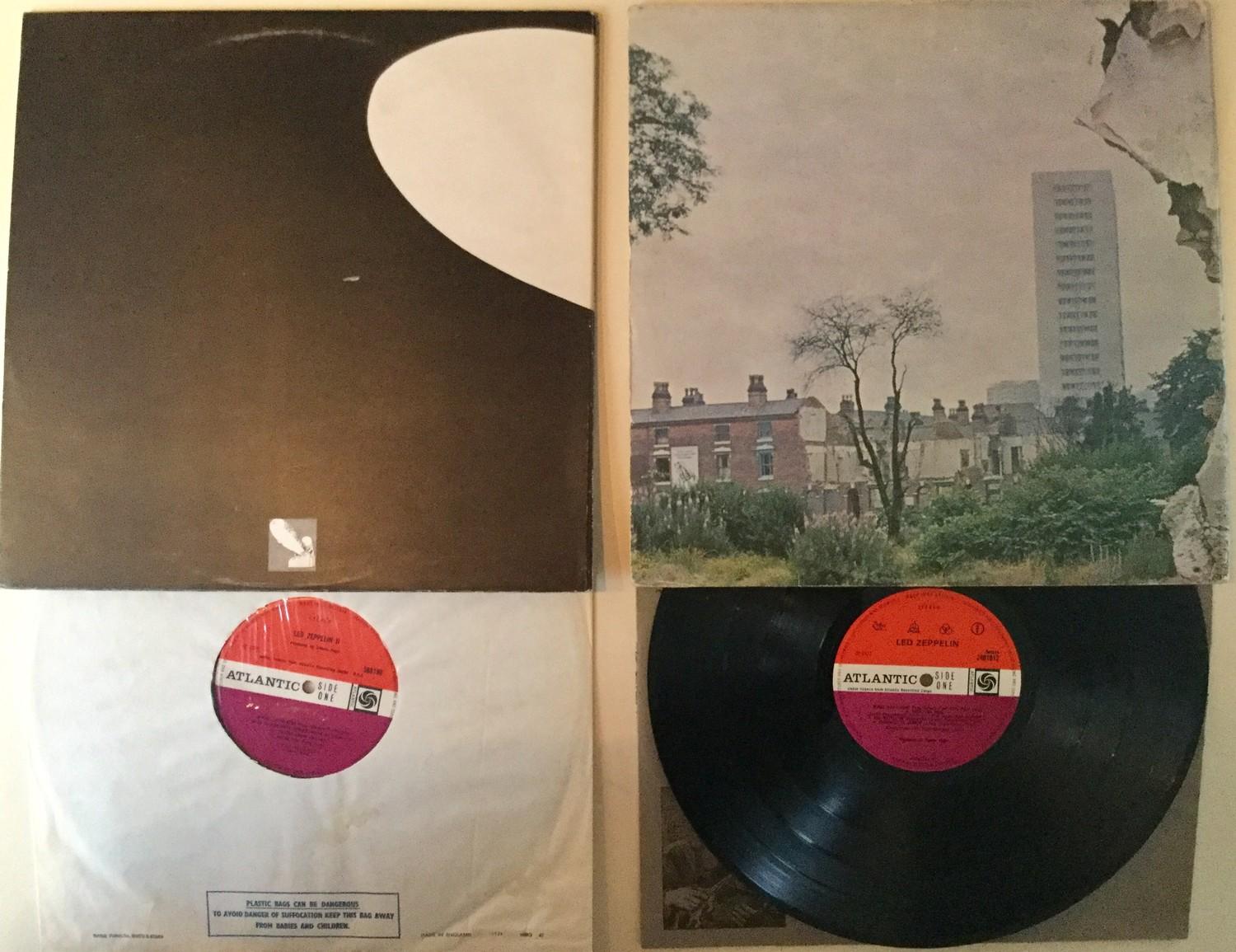 2 X ATLANTIC PLUM LED ZEPPELIN LP VINYL RECORDS. Led Zeppelin 2 on Atlantic 588198 from 1969 and Led - Image 2 of 2