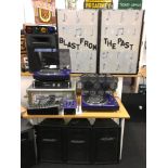 LARGE DJ DISCO SYSTEM. To include amplifier - Speakers - Turntables - leads - Lights - Stands Etc.