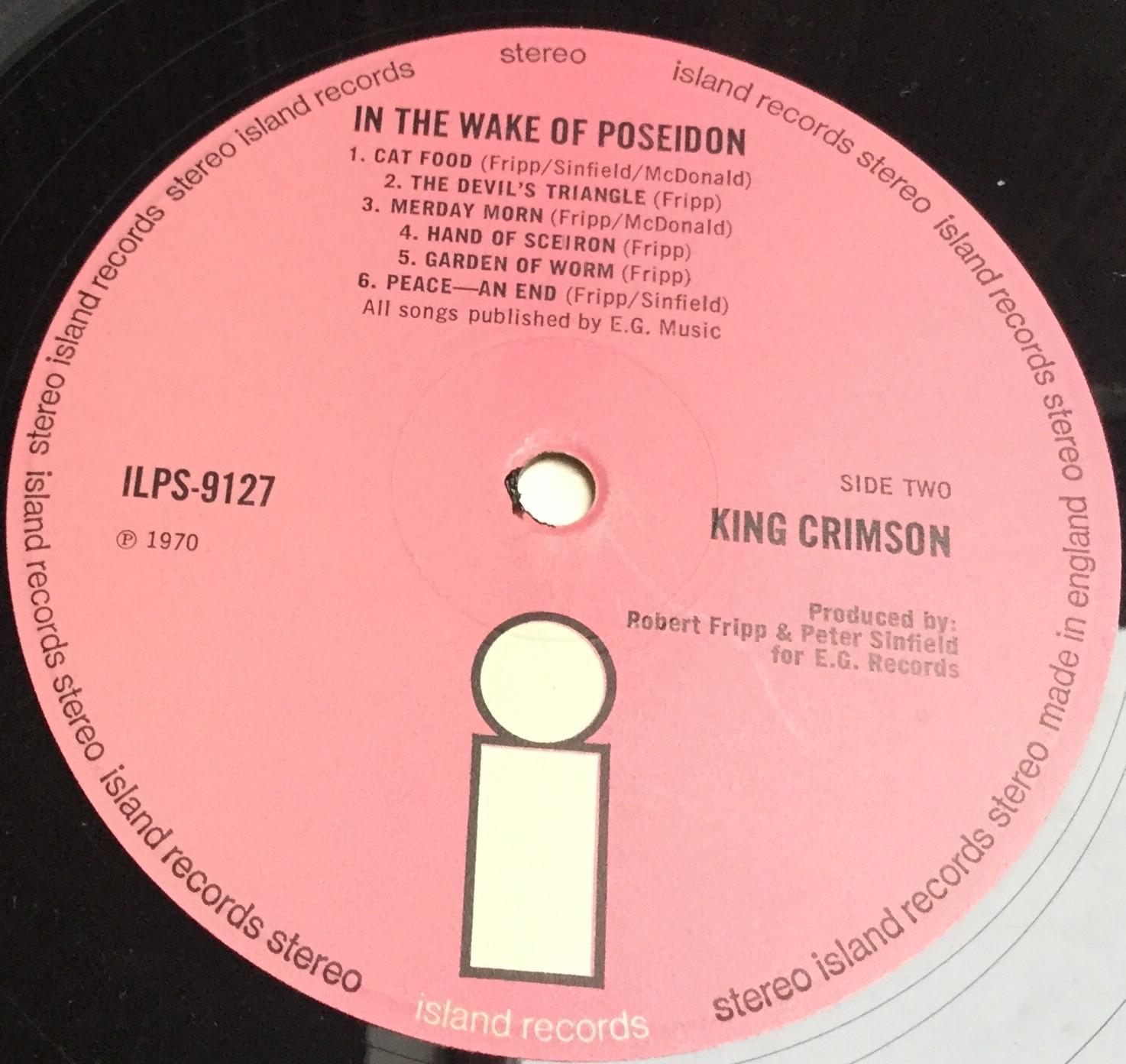 KING CRIMSON 'IN THE WAKE OF POSEIDON' VINYL LP UK FIRST PRESS. First pressing in VG++ condition - Image 4 of 5
