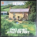 HERON 'TWICE AS NICE & HALF THE PRICE' RARE 1971 FOLK DAWN UK 2 x LP. A UK Release on Dawn DNLS 3025