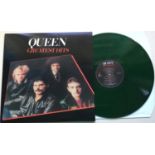 QUEEN 'GREATEST HITS' ON GREEN VINYL. An unofficial release from Queen but great to add to your