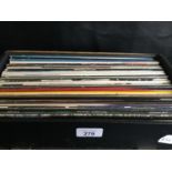 BOX OF LP VINYL ROCK / POP VINYL RECORDS. Albums here include artist's - Sting - Pretenders -