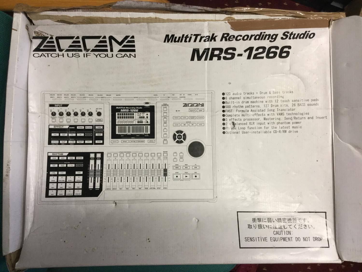 ZOOM MULTI TRACK RECORDING STUDIO. MRS 1266 digital music recorder/home studio it?s cd recorder.