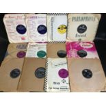 BOX OF 78rpm BAKELITE RECORDS. 12 disc's here with artist's as follows - Bill Haley - Connie Francis