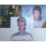 3 X DAVID BOWIE VINYL LP RECORDS. First up we have a 1st press of 'Aladdin Sane' on RCA RS 1001