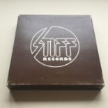 STIFF RECORDS BROWN BOX SET. 10 x 7" records found here in Ex condition. This is the non numbered