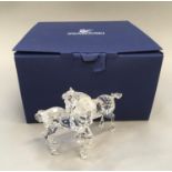 Swarovski Crystal: Foals (clear crystal) - Michael Stamey - 627637 - with box.