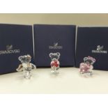 Swarovski Crystal: Kris Bear - Red Rose For You 1096731, Only For You 1096732, 2010 with wings