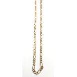 9ct yellow gold Figaro chain