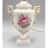 Royal Worcester lamp in the form of an urn - Model 2340.