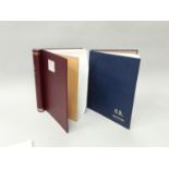 Maroon stock book of Guernsey and Channel Island stamps, to include Penny Reds, Two Penny Blues etc,