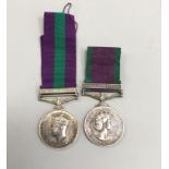 General Service medal and Palestine clasp to Signalman W.H.Archer together with Northern Ireland