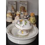 A quantity of Royal Doulton and Wedgwood mixed Beatrix Potter items.