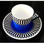 Royal Worcester for Heal & Son, London, antique (c1918) bone china demitasse cup, and saucer. See