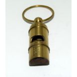 Brass cased whistle, marked Starline.