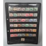 Fed Malay States stamps - stock card of 'Tigers'.
