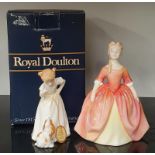 Two Royal Doulton figurines: Debbie and Sit.