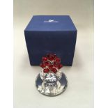 Swarovski Crystal: Vase of Roses 283394 (retired, with box).