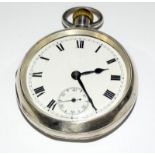 A rare silver railway watch, London, Brighton and South Coast Railway '749' Dennison cased Waltham