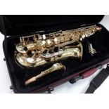 Buffet Evette by Julius Keilwerth Alto Sax in case, with mouthpiece and cleaner.