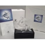 Swarovski Crystal: Pegasus, with stand and boxes.