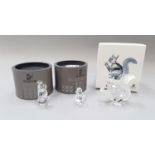 Swarovski Crystal: Dove 191696, Squirrel 0011871, Squirrel 10th Anniversary Edition (3 retired, with