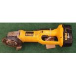 Dewalt cordless angle grinder (REF 107).