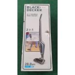 Black & Decker 2 in 1 cordless stick vaccum in box (REF 241).