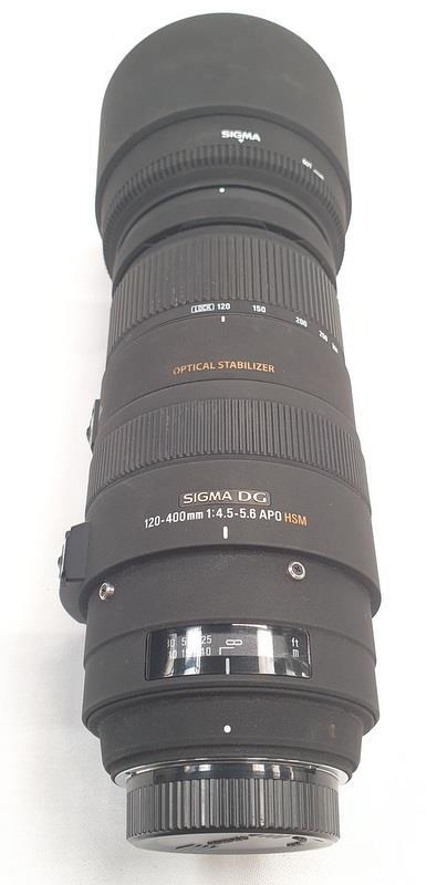 A Sigma DG Marumi 120-400mm HSM camera Lense with carry case (REF 123). - Image 2 of 3