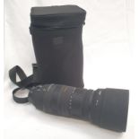 A Sigma DG Marumi 120-400mm HSM camera Lense with carry case (REF 123).