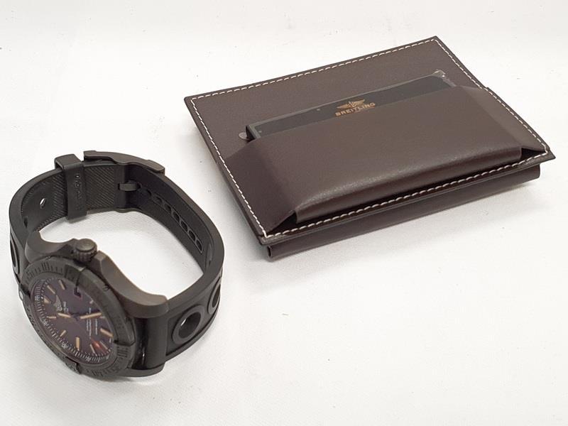 Breitling Blackbird watch in box with papers. - Image 3 of 5