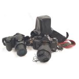 Nikon Coolpix L330 digital camera together with Yashica FX-3 2000 35mm camera (REF 3,125)