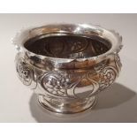 Solid Silver Art Noveau silver bowl, Sheffield hallmark 583 grams.