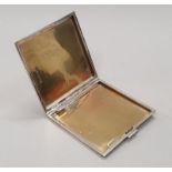 Silver engine turned cigarette case - 104g.