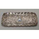 Silver H/M embossed desk tray - London 1894.