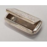 Silver embossed snuff box.