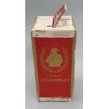 Vintage sealed box of Courvoisier Cognac Luxe.