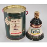 Bell's 1990 Wade Porcelain Christmas Decanter. Sealed and Boxed.