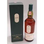 Lagavulin 16 Year Old Single Islay Malt Scotch Whisky. 1L sealed and boxed.