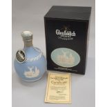 Glenfiddich 21 Year Old Scotch Whisky Wedgwood Decanter. 75cl sealed and boxed.
