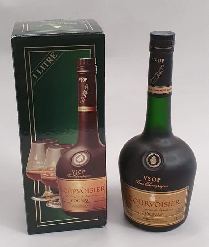 Courvoisier Cognac VSOP 1 Litre boxed.