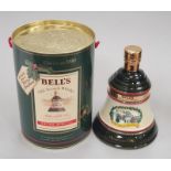 Bell's 1990 Wade Porcelain Christmas Decanter. Sealed and Boxed.