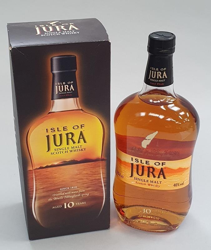 Isle of Jura 10Y Single Malt Scotch Whisky 70cl boxed.