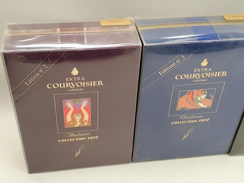 Courvoisier Cognac Complete Erte Collection. Edition No 1 - No 8. All sealed with seven boxed. - Image 3 of 15