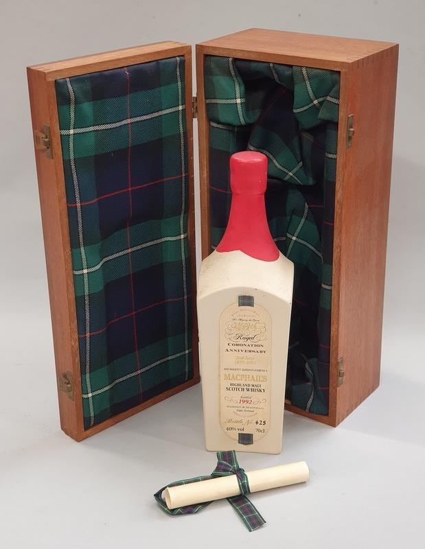 Machphail's Highland Malt Scotch Whisky 40th Royal Coronation Anniversary Limited Edition Bottle no.