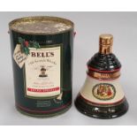Bells Old Scotch Whisky Porcelain Christmas Decanter 1988, sealed and boxed.