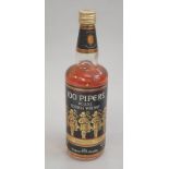 100 Pipers De Luxe Scotch Whisky. Bottled in Scotland. 75cl.