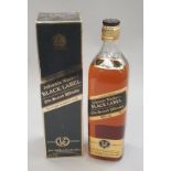 Johnnie Walker 12 Year Old Black Special Black Label Old Scotch Whisky 75cl boxed.