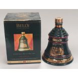 Bells Old Scotch Whisky Porcelain Christmas Decanter 1995, sealed and boxed.