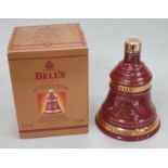 Bells Old Scotch Whisky Porcelain Christmas Decanter 1999, sealed and boxed.